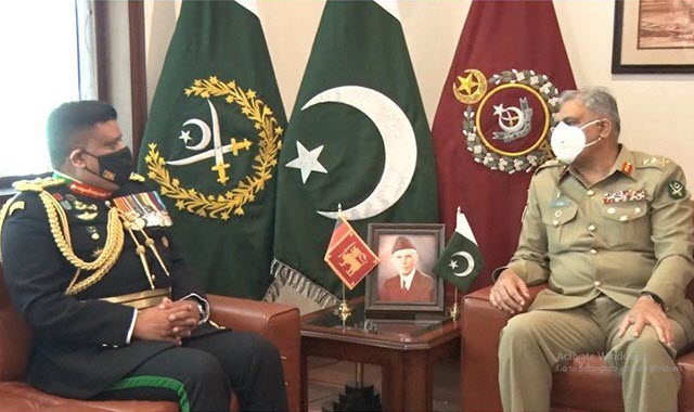 Sri Lankan Chief Of Defense Staff And Commander Sri Lankan Army Calls Held One On One Important Meeting With COAS General Bajwa At GHQ Rawalpindi