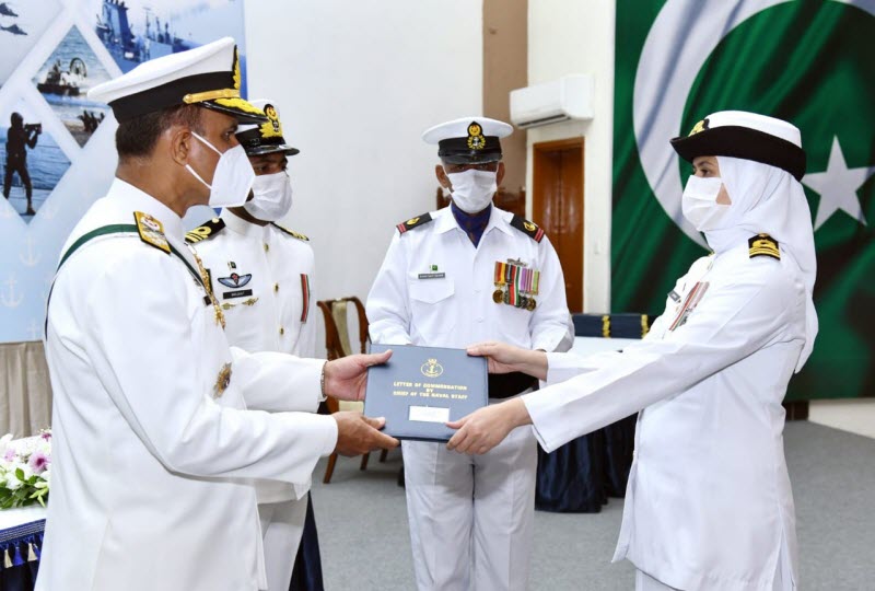 CNS Admiral Amjad Khan Niazi distributed Awards to Military Personnel in a prestigious ceremony in Bahria Auditorium