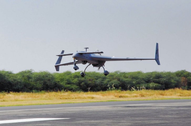 GIDS Shahpar-II MALE Tactical Surveillance and Reconnaissance UAVS During Take-off