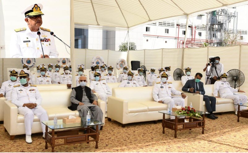 PAKISTAN NAVY Ship NASR arrived in Karachi after completing HADR Mission