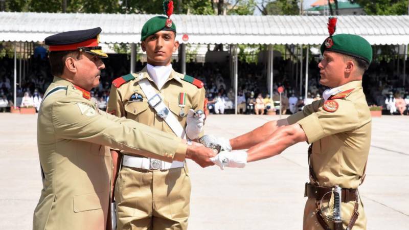 Passing Out Parade Of Cadets On 143rd Long Course 62nd Integrated Course 11th Mujahid Course 17th Lady Cadets Course And 2nd Basic Military Training Course Held At The PMA Kakul
