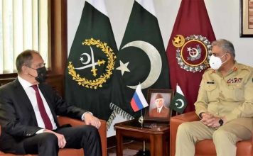 Russian FM Sergei Lavrov Held One On One Important Meeting With COAS General Qamar Javed Bajwa At GHQ Rawalpindi