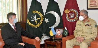 Ukrainian Ambassador To PAKISTAN Held One On One Important Meeting With COAS General Qamar Javed Bajwa