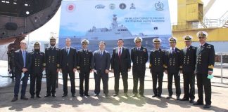 Keel Laying Ceremony Of PAKISTAN NAVY 2nd MILGEM Ada Class Stealth Warship Held At Istanbul Naval Shipyard TURKEY