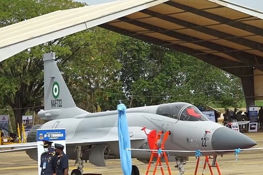 PAKISTAN Iron Brother Nigeria Inducts 4.5++ Generation JF-17 Thunder Fighter Jet Into Its Combat Squadron
