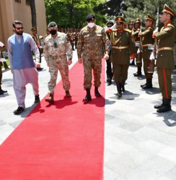 UK military chief calls on COAS Qamar Bajwa and discusses Afghan peace Process in Kabul