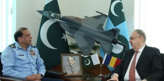 Ambassador of Romania Held One On One Important Meeting With CAS Air Chief Marshal Zaheer Ahmed Babar At Air Headquarter Islamabad