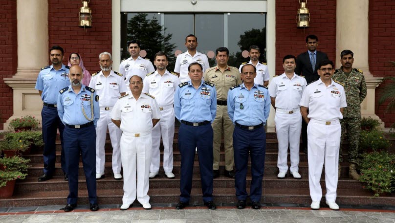 CAS AIR CHIEF MARSHAL Zaheer Ahmed Babar Addresses Faculty And Course Members Of 50th PN Staff Course at PAKISTAN NAVY War College Lahore