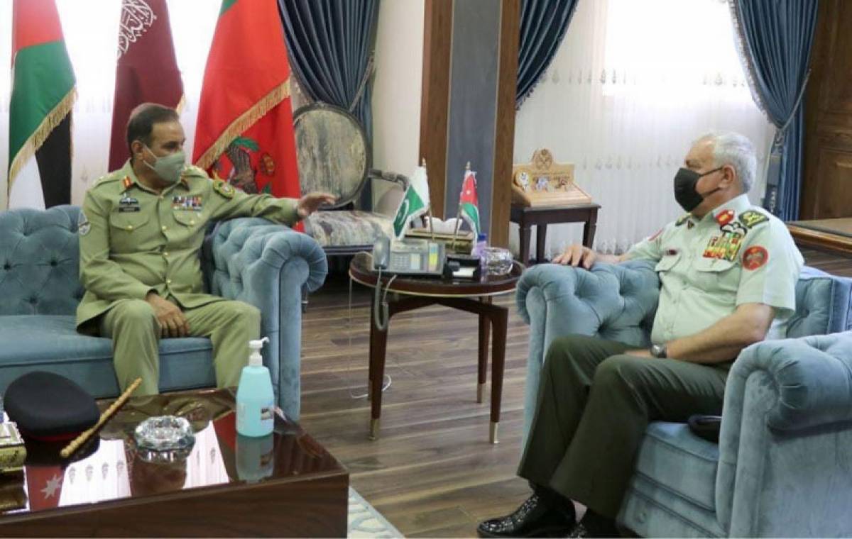 CJCSC General Nadeem Raza Held One On One Important Meeting With Jordanian CJCS Major General Ahmed Al-Hnaity During Official Visit To Jordan