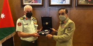 CJCSC General Nadeem Raza Receives Jordan Highest Military Award ‘Order of Military Merit of the First Grade’ During Official Visit to Jordan