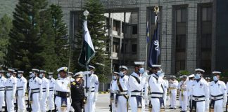 Commander AZERBAIJAN Naval Forces Rear Admiral Subhan Bakirov Held One On One Important Meeting With CNS Admiral Muhammad Amjad Khan Niazi at NAVAL HQ Islamabad