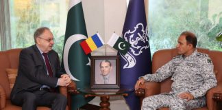 Ambassador of Romania To PAKISTAN Held Important Meeting With CNS Admiral Amjad Khan Niazi At NAVAL HQ Islamabad