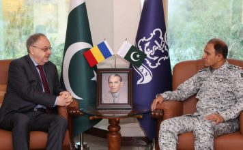 Ambassador of Romania To PAKISTAN Held Important Meeting With CNS Admiral Amjad Khan Niazi At NAVAL HQ Islamabad
