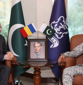 Ambassador of Romania To PAKISTAN Held Important Meeting With CNS Admiral Amjad Khan Niazi At NAVAL HQ Islamabad
