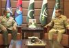 Chief of South African National Defense Force General Rudzani Maphwanya Held One On One Important Meeting With CJCSC General Nadeem Raza At Joint Staff HQ Rawalpindi