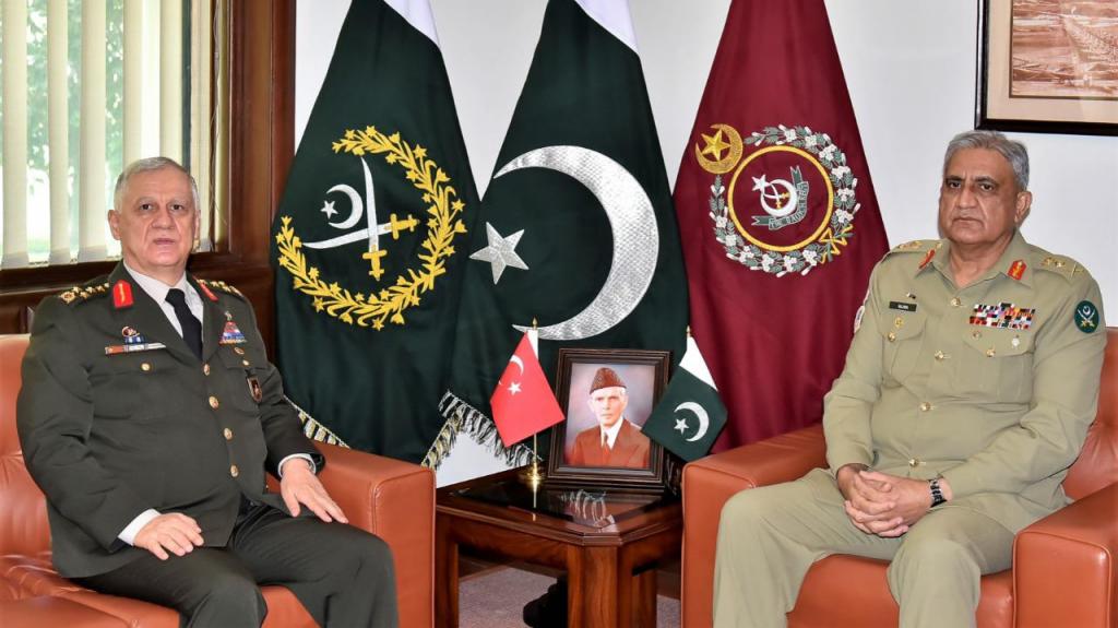 Commander TURKISH LAND FORCES H.E General Umit Dundar Held Important Meeting With COAS General Qamar Javed Bajwa At GHQ Rawalpindi