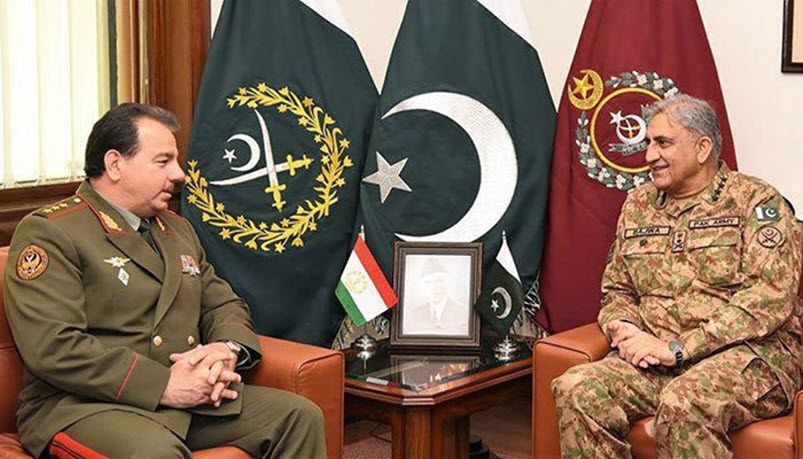 Defense Minister Of Tajikistan Held One On One Important Meeting With COAS General Qamar Javed Bajwa At GHQ Rawalpindi