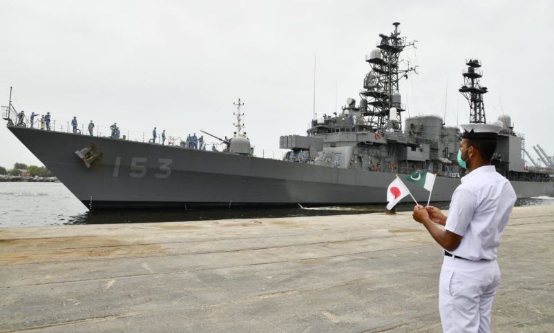 Japanese Maritime Self Defense Force (JMSDF) Ship YUUGIRI Visits Karachi Port