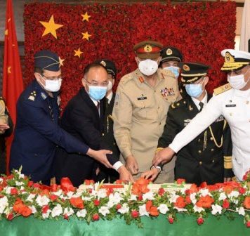 PAKISTAN TRI-ARMED FORCES Celebrates 94th Foundation Anniversary Of IRON BROTHER CHINA'S PEOPLE'S LIBERATION ARMY At GHQ Rawalpindi