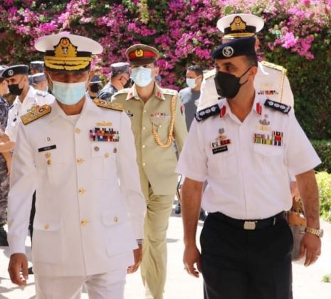 CNS Admiral Niazi meets with Commander Royal Jordanian Naval Force (RJNF) Colonel Hisham Khaleel Al Jarrah