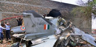 Incompetent And Unprofessional indian air force Enjoys Aircraft Crash Party As Fourth MiG-21 Bison Aircraft Crashes In Rajasthan Due To 'Technical Failure'