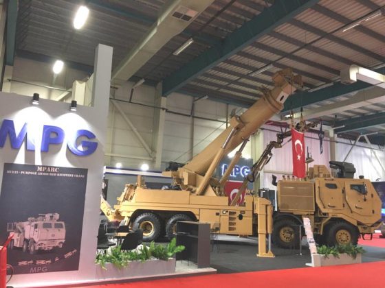 MPARC (Mine Resistance Ambush Protected) Armored Recovery Crane