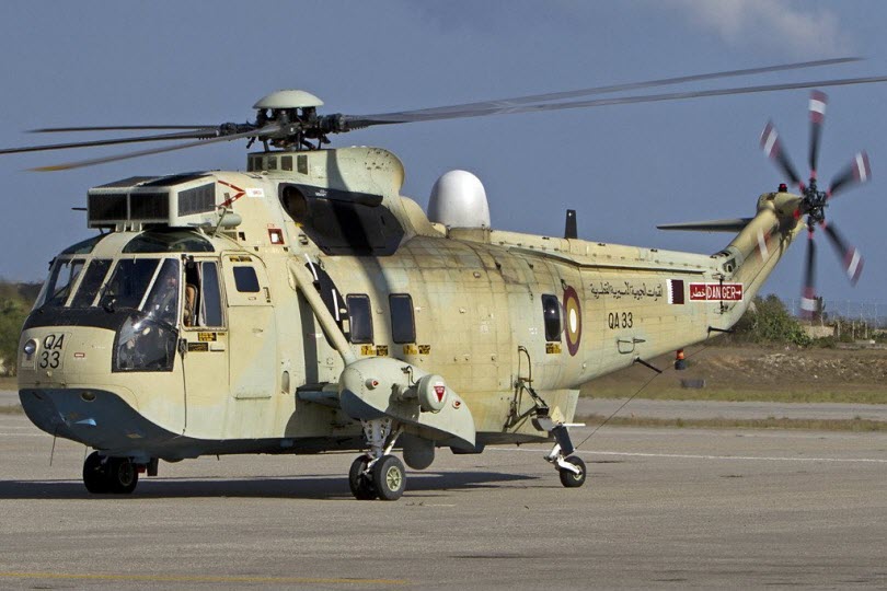 Military sale of the entire combat fleet of Westland WS-61 Sea King helicopters of the Qatar Emiri Air Force to the PAKISTAN NAVY