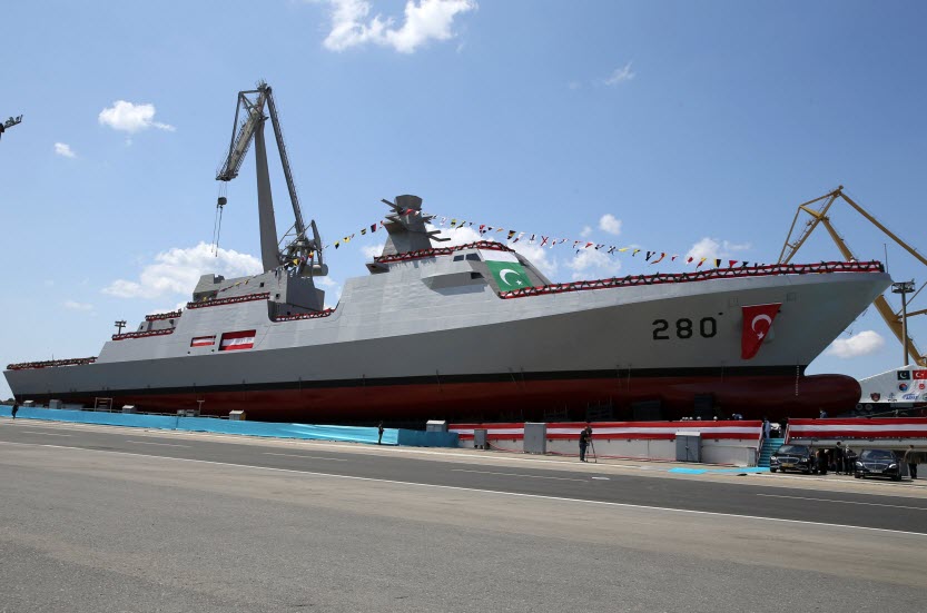 PAKISTAN IRON BROTHER TURKEY Launches First MILGEM Class Stealth Warship For PAKISTAN NAVY