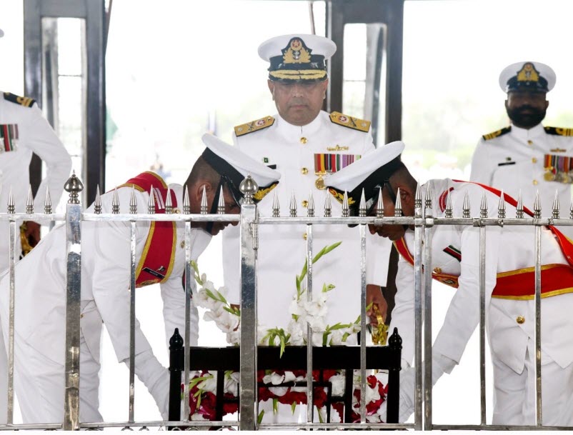 PAKISTAN NAVY Assume Guard Duties at MAZAR-E-QUAID, Brave PAKISTANI NATION Celebrated the 75th Independence Day of SACRED COUNTRY PAKISTAN