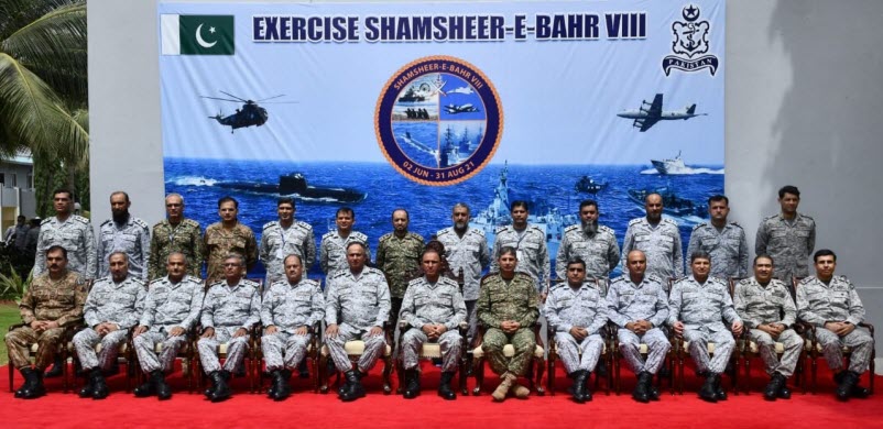 PAKISTAN NAVY biennially TRI-SERVICES War Games SHAMSHEER-E-BAHR-VIII Commences At Karachi