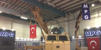 TURKISH Defense Giant MPG Displays MPARC Mine Protected Recovery Crane At 15th Edition Of IDEF 2021