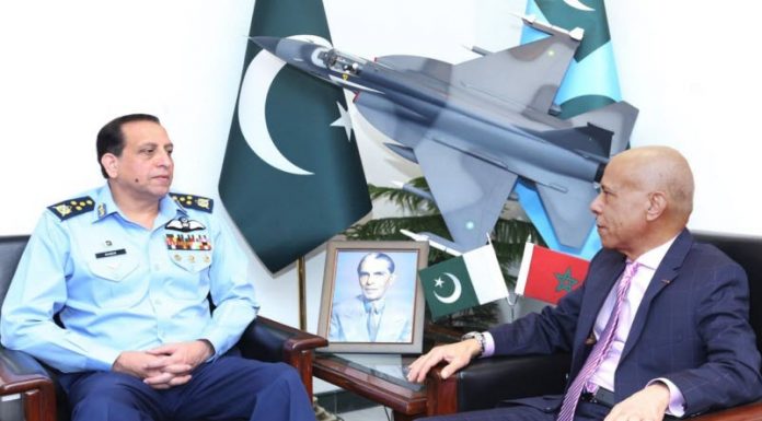 Ambassador Of Morocco Held One On One Important Meeting With CAS Air Chief Marshal Zaheer Ahmed Babar At AIR HQ Islamabad