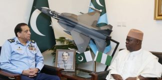 Ambassador Of Nigeria To PAKISTAN Held One On One Important Meeting With CAS Air Chief Marshal Zaheer Ahmed Babar At Air HQ Islamabad