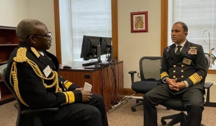 CNS Admiral Muhammad Amjad Khan Niazi with Naval Chief of Ghana