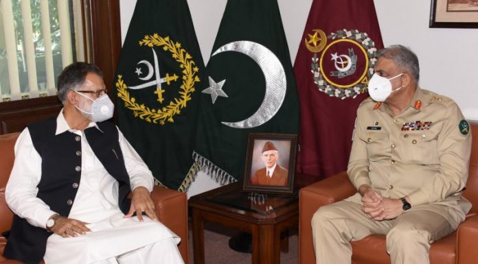 COAS General Qamar Javed Bajwa Ensures AJK Prime Minister Of Full Support And Cooperation Of PAKISTAN ARMED FORCES To Kashmir Cause
