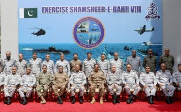 Debrief Session Of SHAMSHEER-E-BAHR VIII TRI-SERVICES War Games Held At PNS Jauhar Karachi