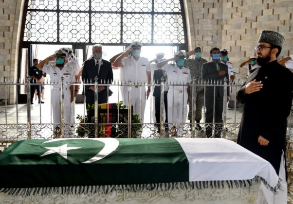 German Navy Delegation visits Mausoleum of QUAID-E-AZAM MUHAMMAD ALI JINNAH