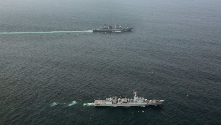 Navies of PAKISTAN and Germany US hold exercise in Arabian Sea