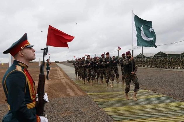 PAKISTAN ARMY Special Services Group Commandos During Peace Mission 2021 Drills in Russia