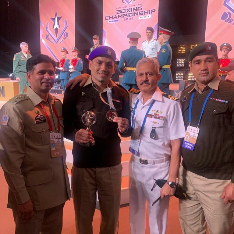 PAKISTAN ARMY Wins Bronze Medal In 58th World Military Boxing Championship Moscow