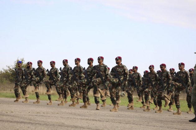 SSG Soldiers during parade at Druzhba-VI Joint Military Drills