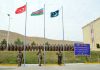 Sacred Flags of PAKISTAN TURKEY and AZERBAIJAN during Three Brothers 2021 Joint Trilateral Exercise