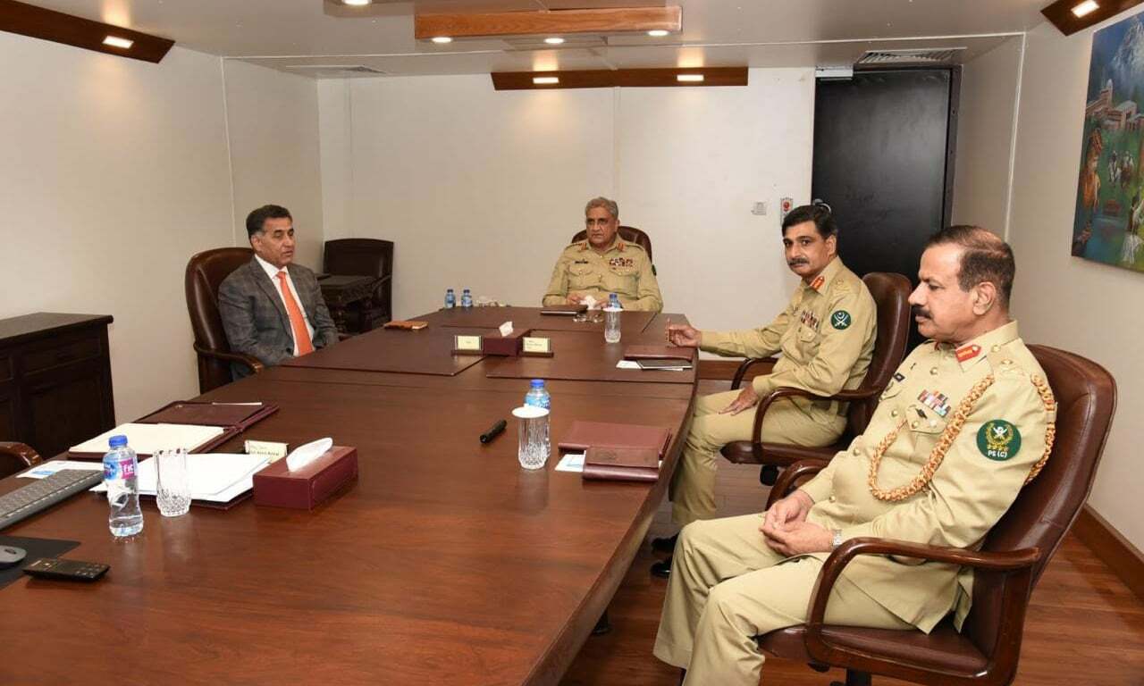 COAS General Qamar Javed Bajwa Pays High-Profile Visit ISI HQ