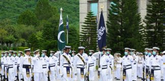 Commander RSNF Held One On One important Meeting With CNS Admiral Amjad Khan Niazi At NAVAL HQ Islamabad