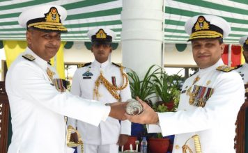 Rear Admiral Zakirullah Jan Assumes The Command of Commander Karachi In An Impressive Change Of Guard Ceremony Held At Karachi