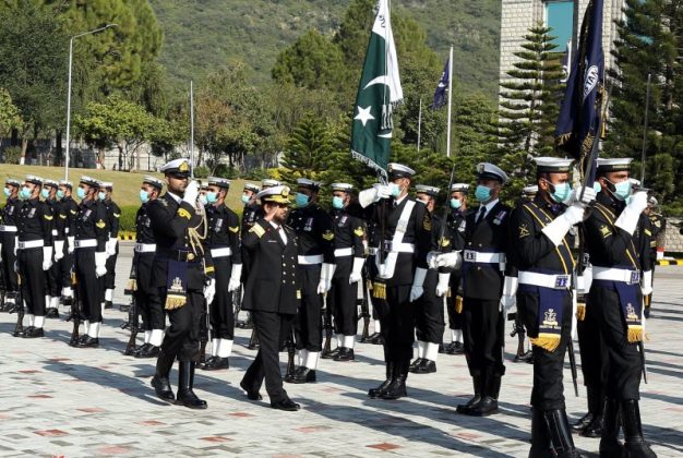 Commander Qatar Emiri Naval Forces Held One On One Important Meeting With CNS Admiral Muhammad Amjad Khan Niazi At Naval HQ Islamabad