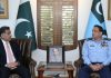 DG ISI Lieutenant General Faiz Hameed Discusses Synergy Between TRI-ARMED FORCES With CAS Air Chief Marshal Zaheer Ahmed Babar At AIR HQ Islamabad