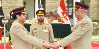 Incoming DG ISI Lt General Nadeem Anjum Hands Over The Command Of V-Corps To Lt General Muhammad Saeed In A Graceful Ceremony