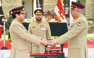 Incoming DG ISI Lt General Nadeem Anjum Hands Over The Command Of V-Corps To Lt General Muhammad Saeed In A Graceful Ceremony