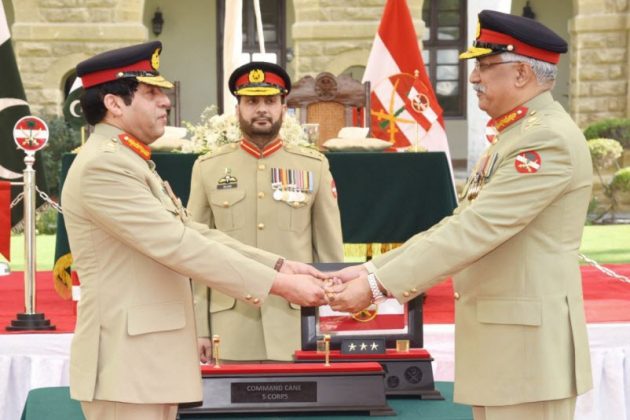 Incoming DG ISI Lt General Nadeem Anjum Hands Over The Command Of V-Corps To Lt General Muhammad Saeed In A Graceful Ceremony